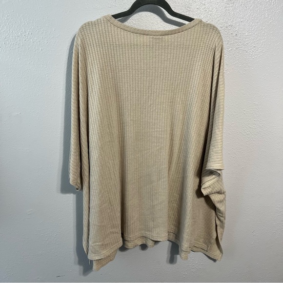 Heyson waffle knit tan lagenlook tunic size 2xl - Picture 5 of 8